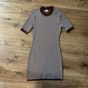 Abercrombie Brown Gingham Mini dress